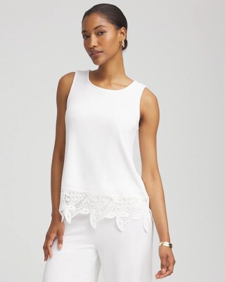 Travelers™ Lace Trim Tank | Chico's